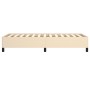 Estructura de cama de tela color crema 80x200 cm de vidaXL, Camas y somieres - Ref: Foro24-347023, Precio: 86,22 €, Descuento: %