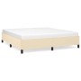 Estructura de cama tela color crema 180x200 cm de vidaXL, Camas y somieres - Ref: Foro24-347087, Precio: 135,56 €, Descuento: %