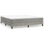Estructura de cama de terciopelo gris claro 180x200 cm de vidaXL, Camas y somieres - Ref: Foro24-3120784, Precio: 118,89 €, D...