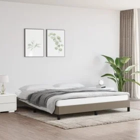 Taupegrauer Bettrahmen aus Stoff, 180 x 200 cm von vidaXL, Betten und Lattenroste - Ref: Foro24-346740, Preis: 112,29 €, Raba...