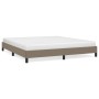 Estructura de cama de tela gris taupe 180x200 cm de vidaXL, Camas y somieres - Ref: Foro24-346740, Precio: 105,25 €, Descuent...