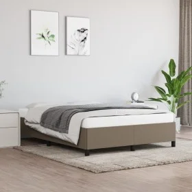 Taupe gray fabric bed frame 140x190 cm by vidaXL, Beds and slatted bases - Ref: Foro24-347062, Price: 118,73 €, Discount: %