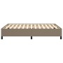 Estructura de cama de tela gris taupe 140x190 cm de vidaXL, Camas y somieres - Ref: Foro24-347062, Precio: 123,13 €, Descuent...