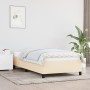Estructura de cama de tela color crema 90x200 cm de vidaXL, Camas y somieres - Ref: Foro24-347039, Precio: 92,04 €, Descuento: %