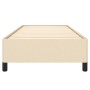 Estructura de cama de tela color crema 90x200 cm de vidaXL, Camas y somieres - Ref: Foro24-347039, Precio: 92,04 €, Descuento: %