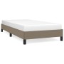Estructura de cama de tela gris taupe 90x200 cm de vidaXL, Camas y somieres - Ref: Foro24-346692, Precio: 81,54 €, Descuento: %