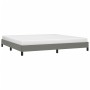 Estructura de cama tela gris oscuro 200x200 cm de vidaXL, Camas y somieres - Ref: Foro24-346745, Precio: 107,88 €, Descuento: %