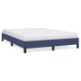 Estructura de cama de tela gris taupe azul 140x200 cm de vidaXL, Camas y somieres - Ref: Foro24-346726, Precio: 102,47 €, Des...
