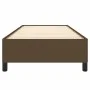 Estructura de cama de tela marrón 100x200 cm de vidaXL, Camas y somieres - Ref: Foro24-347045, Precio: 91,54 €, Descuento: %