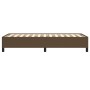 Estructura de cama de tela marrón 100x200 cm de vidaXL, Camas y somieres - Ref: Foro24-347045, Precio: 85,70 €, Descuento: %