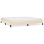 Estructura de cama de tela color crema 200x200 cm de vidaXL, Camas y somieres - Ref: Foro24-346749, Precio: 125,33 €, Descuen...