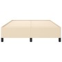 Estructura de cama de tela color crema 140x190 cm de vidaXL, Camas y somieres - Ref: Foro24-347063, Precio: 121,77 €, Descuen...