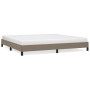 Estructura de cama de tela gris taupe 200x200 cm de vidaXL, Camas y somieres - Ref: Foro24-346748, Precio: 120,99 €, Descuent...