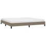 Estructura de cama de tela gris taupe 200x200 cm de vidaXL, Camas y somieres - Ref: Foro24-346748, Precio: 120,99 €, Descuent...