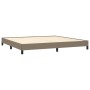 Estructura de cama de tela gris taupe 200x200 cm de vidaXL, Camas y somieres - Ref: Foro24-346748, Precio: 120,99 €, Descuent...