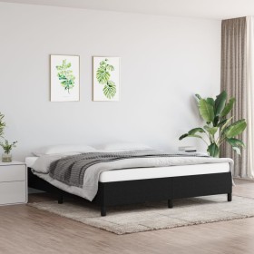 Estructura de cama de tela gris claro 160x200 cm de vidaXL, Camas y somieres - Ref: Foro24-347076, Precio: 145,64 €, Descuent...