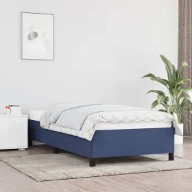 Estructura de cama de tela azul 80x200 cm de vidaXL, Camas y somieres - Ref: Foro24-347024, Precio: 112,93 €, Descuento: %