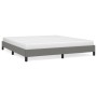 Estructura de cama de tela gris oscuro 160x200 cm de vidaXL, Camas y somieres - Ref: Foro24-346729, Precio: 114,68 €, Descuen...