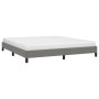 Estructura de cama de tela gris oscuro 160x200 cm de vidaXL, Camas y somieres - Ref: Foro24-346729, Precio: 114,68 €, Descuen...