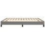 Estructura de cama de tela gris oscuro 160x200 cm de vidaXL, Camas y somieres - Ref: Foro24-346729, Precio: 114,68 €, Descuen...