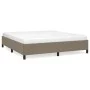 Estructura de cama de tela gris taupe 160x200 cm de vidaXL, Camas y somieres - Ref: Foro24-347078, Precio: 148,41 €, Descuent...