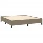 Estructura de cama de tela gris taupe 160x200 cm de vidaXL, Camas y somieres - Ref: Foro24-347078, Precio: 148,41 €, Descuent...