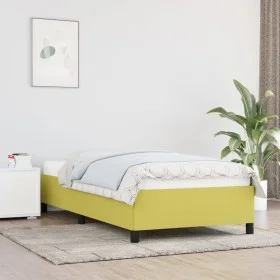 Estructura de cama de tela verde 80x200 cm de vidaXL, Camas y somieres - Ref: Foro24-347025, Precio: 74,09 €, Descuento: %