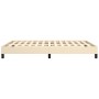 Estructura de cama de tela color crema 140x190 cm de vidaXL, Camas y somieres - Ref: Foro24-346717, Precio: 99,58 €, Descuent...