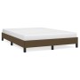 Estructura de cama de tela marrón 140x190 cm de vidaXL, Camas y somieres - Ref: Foro24-346715, Precio: 106,69 €, Descuento: %