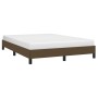 Estructura de cama de tela marrón 140x190 cm de vidaXL, Camas y somieres - Ref: Foro24-346715, Precio: 106,69 €, Descuento: %