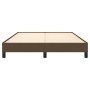 Estructura de cama de tela marrón 140x190 cm de vidaXL, Camas y somieres - Ref: Foro24-346715, Precio: 106,69 €, Descuento: %