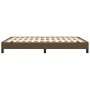 Estructura de cama de tela marrón 140x190 cm de vidaXL, Camas y somieres - Ref: Foro24-346715, Precio: 106,69 €, Descuento: %