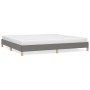 Estructura de cama tela gris oscuro 200x200 cm de vidaXL, Camas y somieres - Ref: Foro24-346843, Precio: 100,26 €, Descuento: %