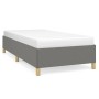 Estructura de cama de tela gris oscuro 90x190 cm de vidaXL, Camas y somieres - Ref: Foro24-347126, Precio: 79,23 €, Descuento: %