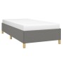 Estructura de cama de tela gris oscuro 90x190 cm de vidaXL, Camas y somieres - Ref: Foro24-347126, Precio: 79,23 €, Descuento: %