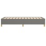 Estructura de cama de tela gris oscuro 90x190 cm de vidaXL, Camas y somieres - Ref: Foro24-347126, Precio: 79,23 €, Descuento: %