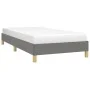 Dark gray fabric bed frame 90x200 cm by vidaXL, Beds and slatted bases - Ref: Foro24-346787, Price: 70,71 €, Discount: %