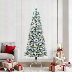 Árbol de Navidad artificial con ramas articuladas 210 cm en Decoración Festiva y Estacional | Comprar online en Foru.es