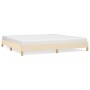 Estructura de cama de tela color crema 200x200 cm de vidaXL, Camas y somieres - Ref: Foro24-346847, Precio: 118,56 €, Descuen...