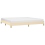 Estructura de cama de tela color crema 200x200 cm de vidaXL, Camas y somieres - Ref: Foro24-346847, Precio: 118,56 €, Descuen...