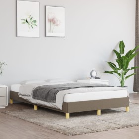 Estructura de cama de tela gris taupe 120x200 cm de vidaXL, Camas y somieres - Ref: Foro24-346806, Precio: 111,66 €, Descuent...