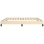 Estructura de cama de tela color crema 160x200 cm de vidaXL, Camas y somieres - Ref: Foro24-346733, Precio: 112,23 €, Descuen...