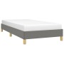 Estructura de cama de tela gris oscuro 90x190 cm de vidaXL, Camas y somieres - Ref: Foro24-346779, Precio: 95,43 €, Descuento: %