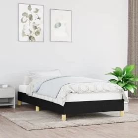 Estructura de cama de tela negro 80x200 cm de vidaXL, Camas y somieres - Ref: Foro24-346772, Precio: 77,66 €, Descuento: %