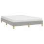 Estructura de cama de tela gris claro 140x200 cm de vidaXL, Camas y somieres - Ref: Foro24-346818, Precio: 102,95 €, Descuent...