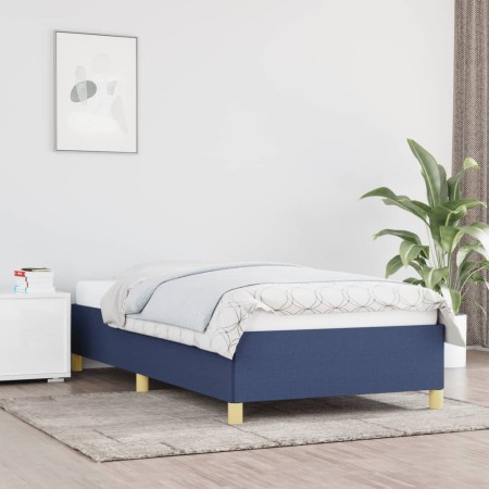 Estructura de cama de tela negro 100x200 cm de vidaXL, Camas y somieres - Ref: Foro24-347147, Precio: 75,58 €, Descuento: %