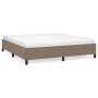 Estructura de cama de tela gris taupe 180x200 cm de vidaXL, Camas y somieres - Ref: Foro24-347086, Precio: 154,12 €, Descuent...