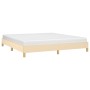 Estructura de cama tela color crema 180x200 cm de vidaXL, Camas y somieres - Ref: Foro24-346839, Precio: 130,92 €, Descuento: %