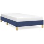 Estructura de cama de tela azul 90x200 cm de vidaXL, Camas y somieres - Ref: Foro24-346792, Precio: 71,40 €, Descuento: %