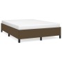 Estructura de cama de tela marrón 140x200 cm de vidaXL, Camas y somieres - Ref: Foro24-347069, Precio: 121,97 €, Descuento: %